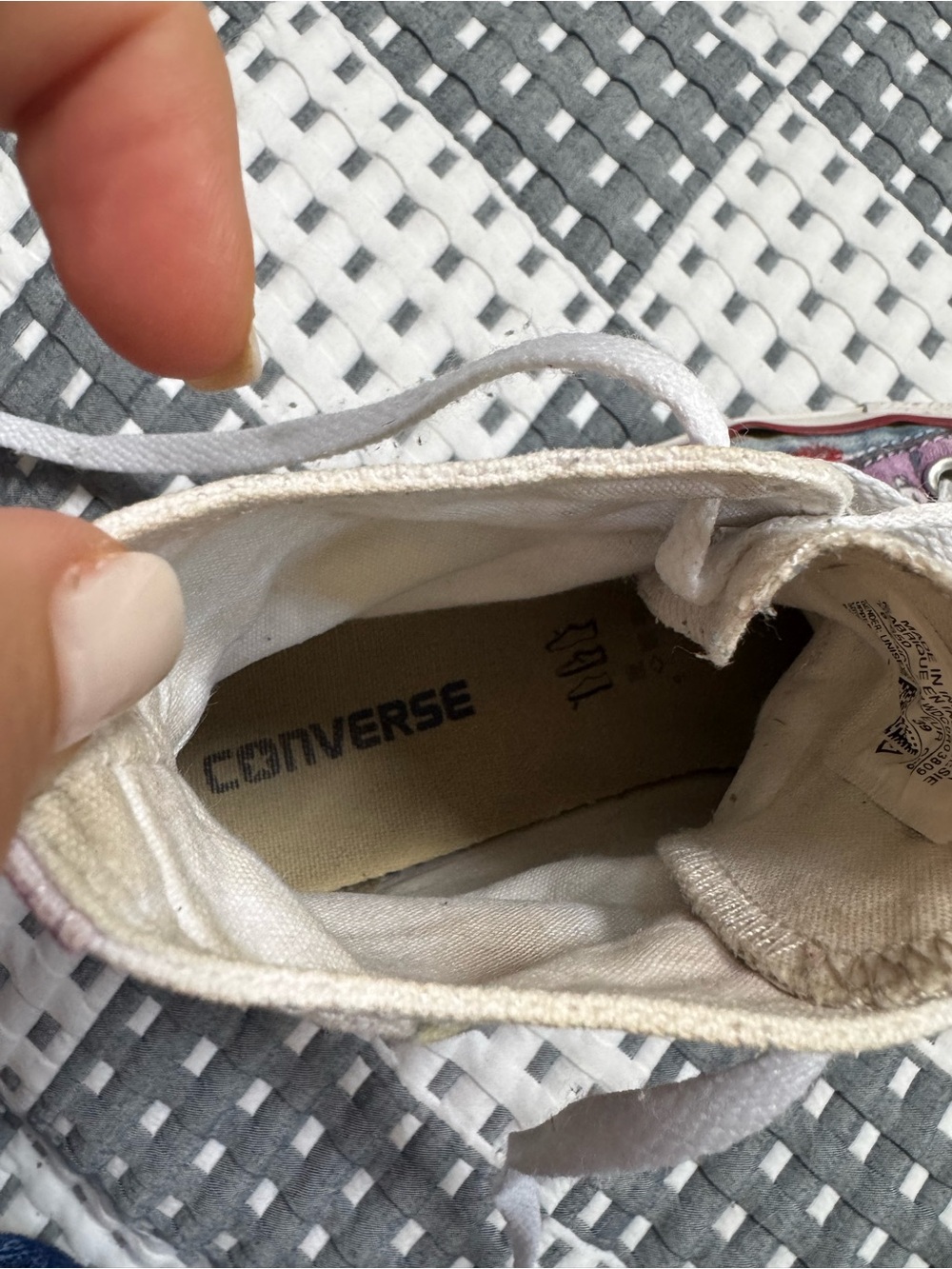 Converse Hand-Drawn High Top Sneakers — Multicolor Artwork - Womens 8/ Mens 6 - Picture 11 of 12